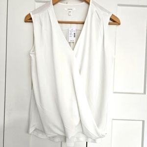 Maurices sleeveless faux-wrap top